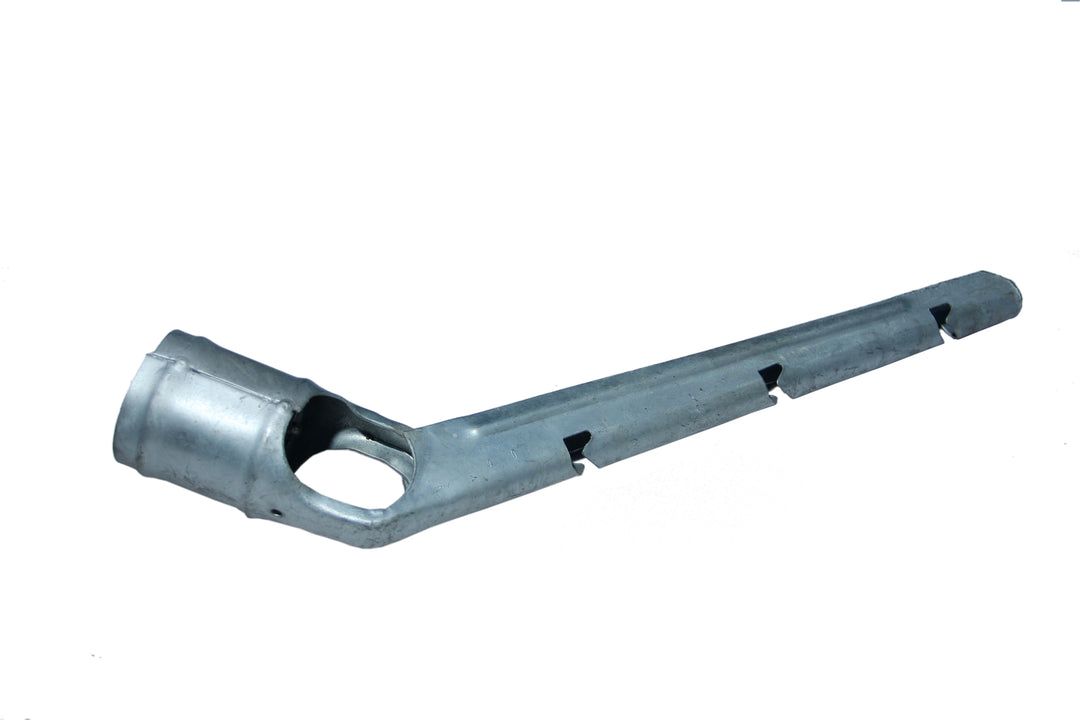 Barbed Wire Arm - 2-3/8" 45 Degree Galv.
